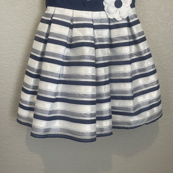 Jona Michelle Toddler Girls Special Occasion Dress Sleeveless Blue 3T Holiday - Picture 2 of 10